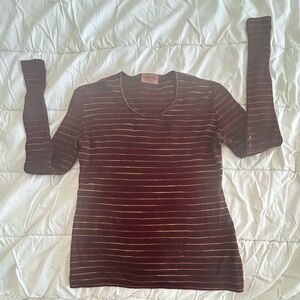 Missoni Vintage Multicolor Striped Knit Top